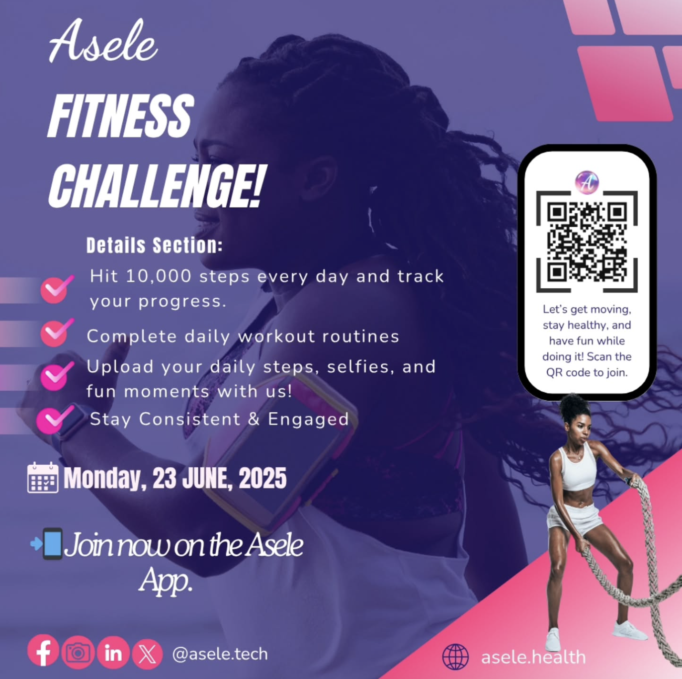 Previous Asele fitness challenge