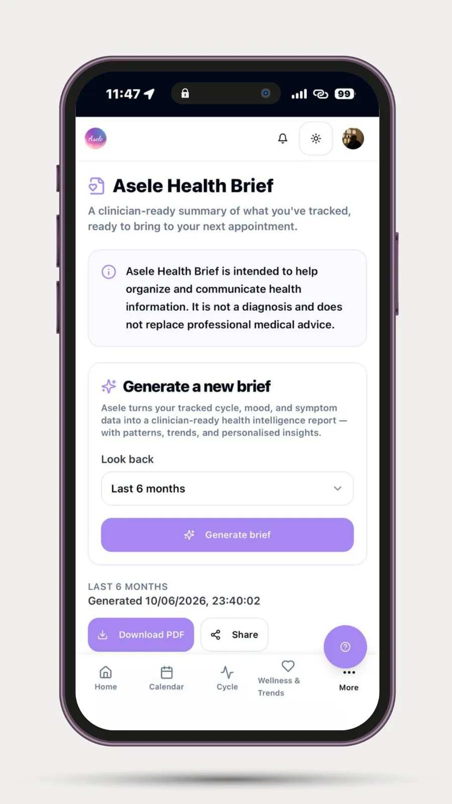 Meet the Asele Health Brief: Your Data, Ready for the Doctor's Room